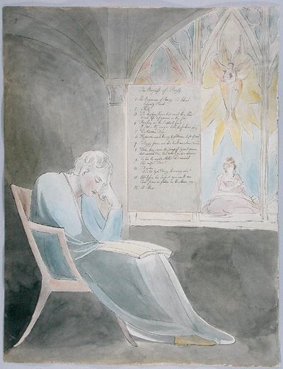 The Progress of Poesy, Design 42 from The Poems of Thomas Gray by William Blake